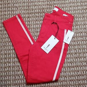 Skinnygirl Jeggings Jeans Sarah Red Skinny Ankle Mid Rise 24 / 00 Pants